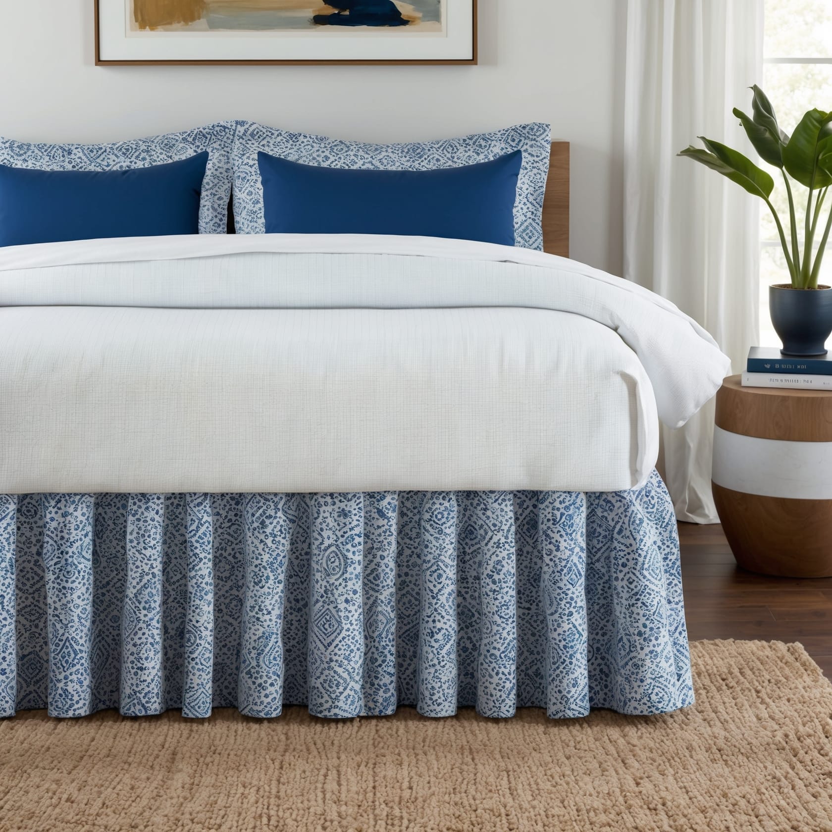 Faldón para cama King